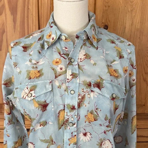 Ralph Lauren Sport Floral Cotton Western Shirt - Picture 2 of 6